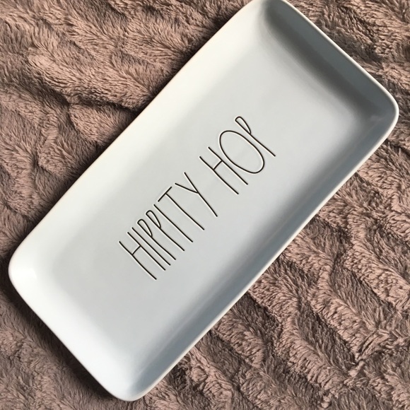 🆕 Rae Dunn Light Blue HIPPITY HOP Easter Platter - Picture 8 of 8